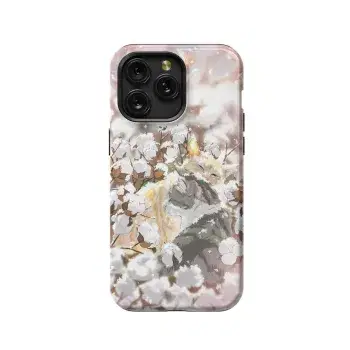 Japanese Cats Cotton Phone Case iPhone Samsung Pixel & More - Image 1