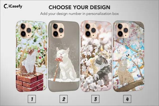 Japanese Cats Phone Case Aesthetic Cute Cover