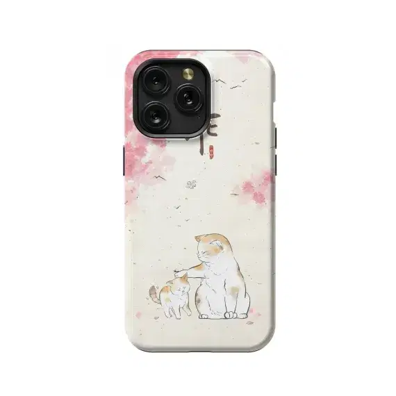 Japanese Cats Phone Case iPhone Samsung Pixel & More - Image 1