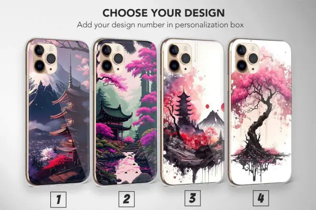 Japanese Fuji Phone Case Art Blossom Cover