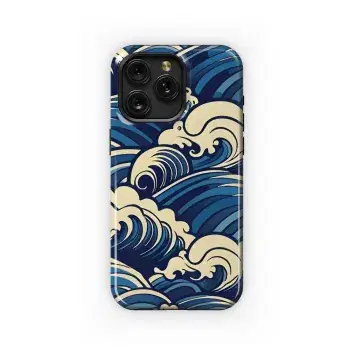 Japanese Water Wave Phone Case iPhone Samsung Cover Pixel 2556 - Image 1