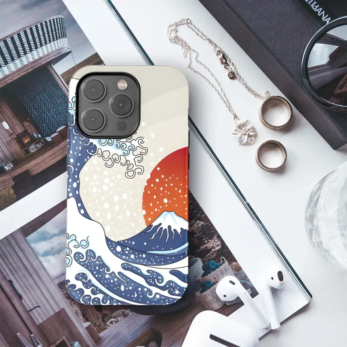 Japanese wave Phone Case iPhone Samsung Cover Pixel 2566 - Image 1