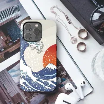 Japanese wave Phone Case iPhone Samsung Cover Pixel 2566 - Image 1