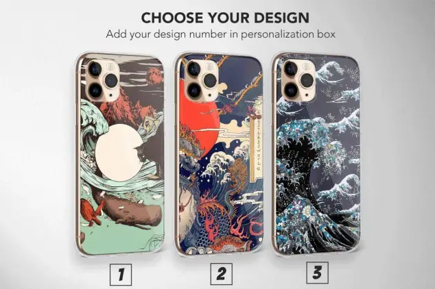 Japanese Wave Phone Case Kanagawa Cover 2