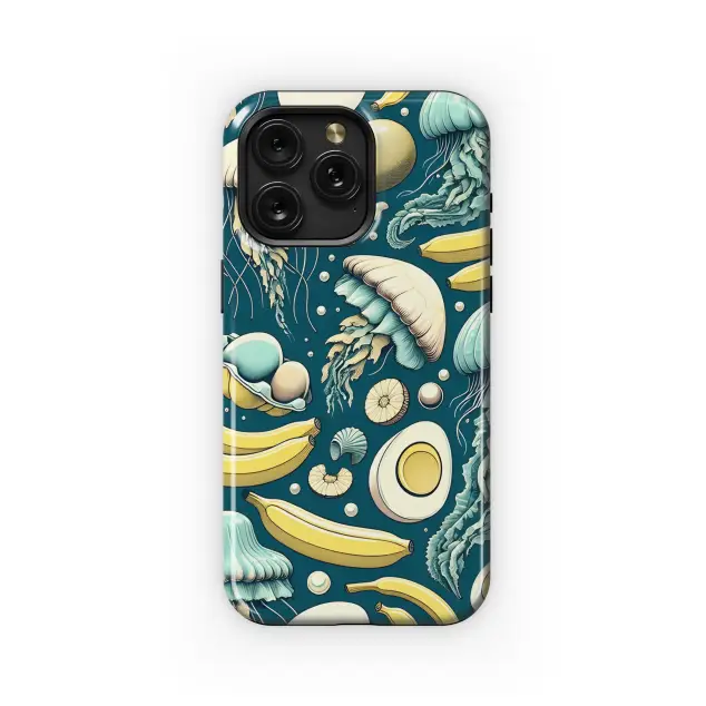 Jellyfish, Bananas, Eggs, Phone Case iPhone Samsung Cover Pixel 3404