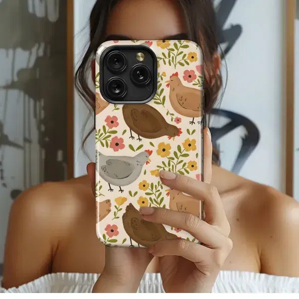 Jesus with Pink Blossom Phone Case iPhone Samsung Cover Pixel 5025 - Image 1