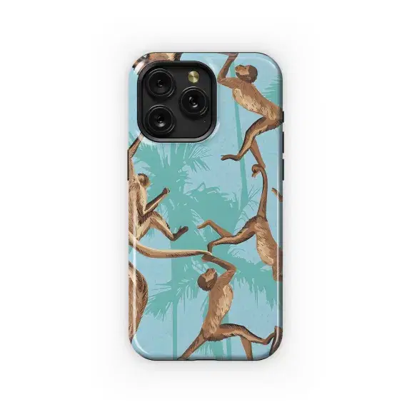 Jungle Monkeys Palm Tree Phone Case iPhone Samsung Cover Pixel 2801 - Image 1