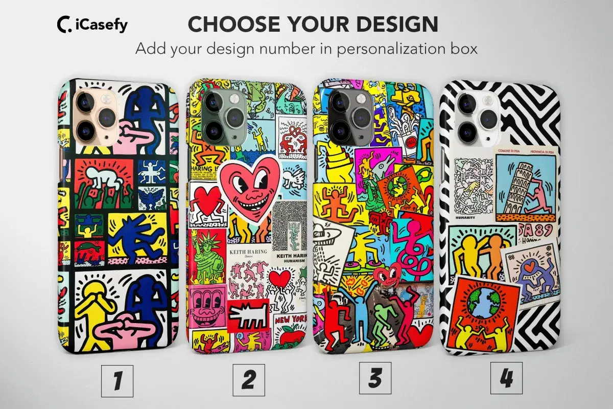 Keith Haring Art Phone Case Cover - Image 1