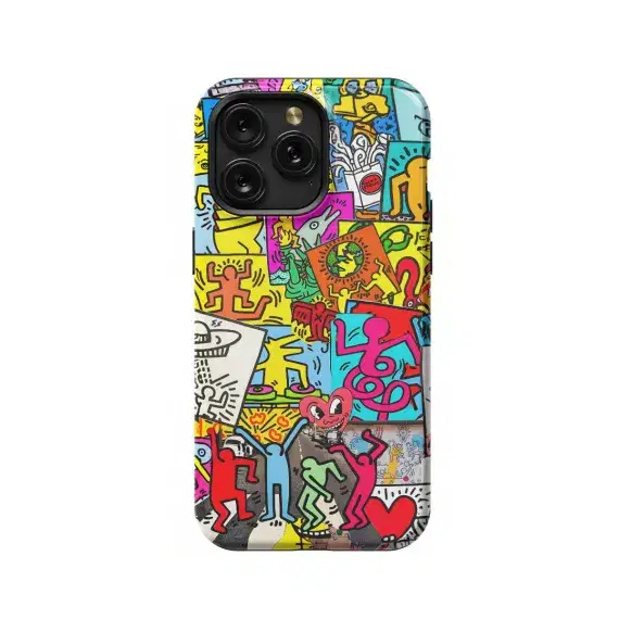 Keith Haring Art Phone Case iPhone Samsung Pixel & More #113 - Image 1