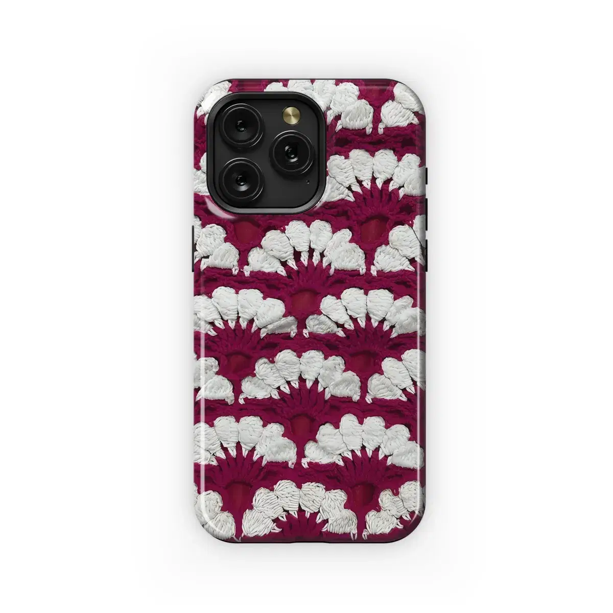 Knit Phone Case iPhone Samsung Cover Pixel 3843 - Image 1