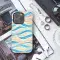 Large Wavy Watercolor Phone Case iPhone Samsung Cover Pixel 3759 - Image 3
