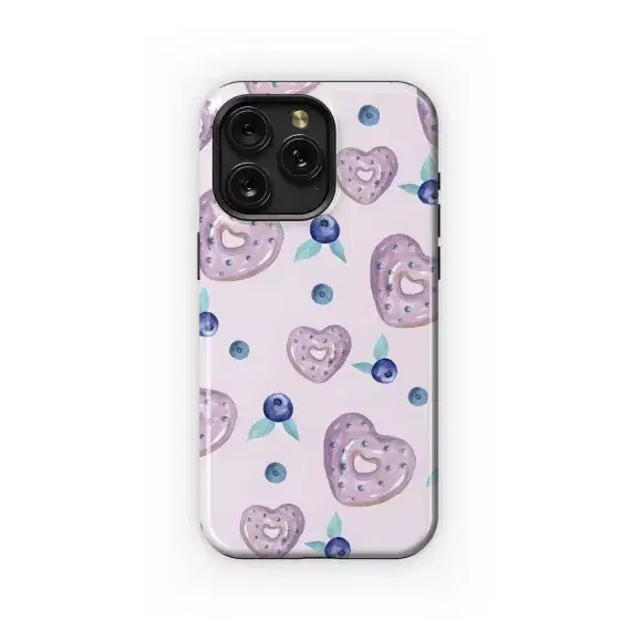 Lavender Blueberry Hearts
 Phone Case iPhone Samsung Cover Pixel 5798 - Image 1