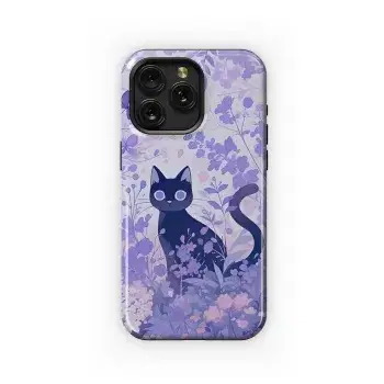 Lavender Cat Garden
 Phone Case iPhone Samsung Cover Pixel 4197 - Image 1