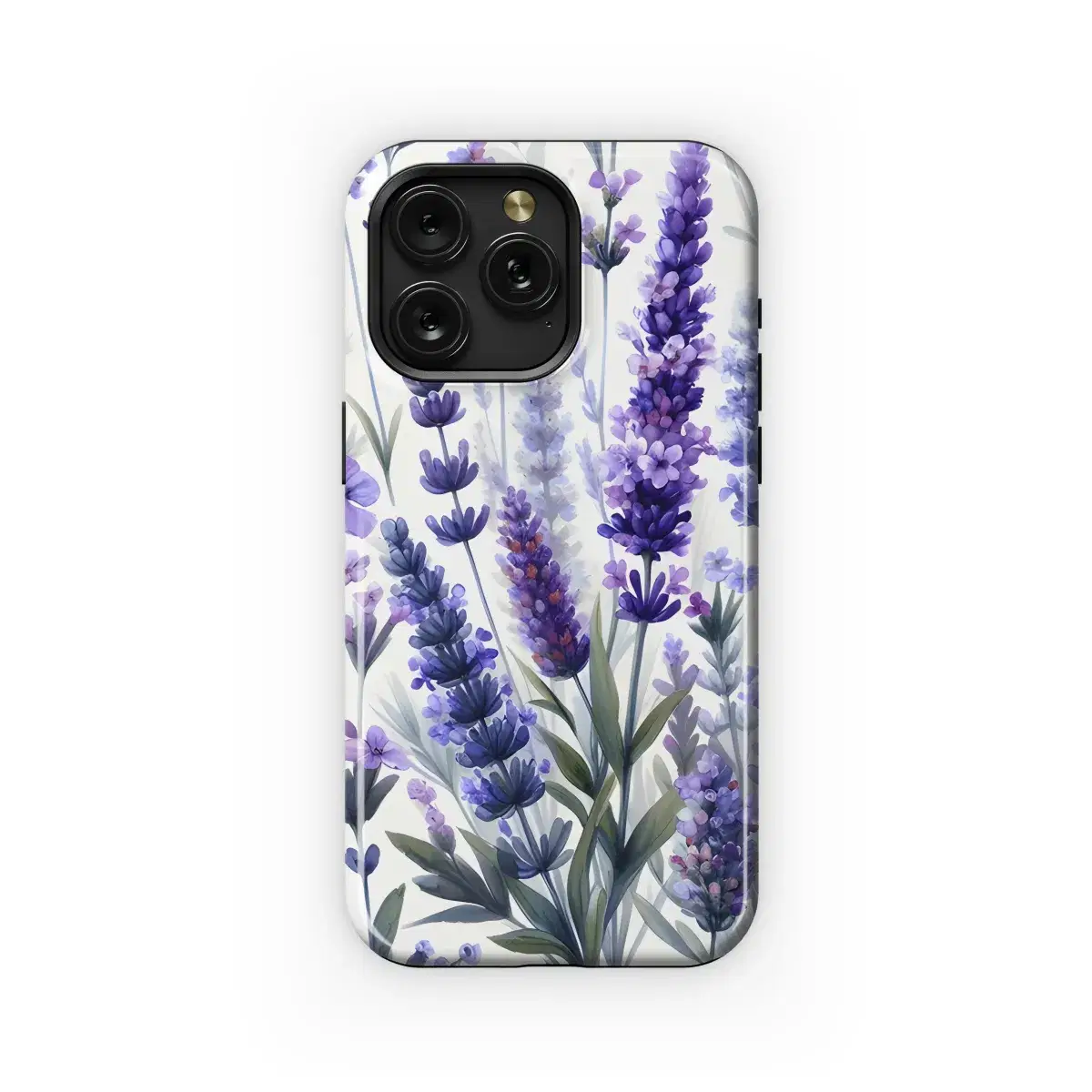 Lavender flowers watercolor Phone Case iPhone Samsung Cover Pixel 2880 - Image 1