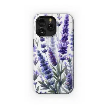 Lavender flowers watercolor Phone Case iPhone Samsung Cover Pixel 2880 - Image 1