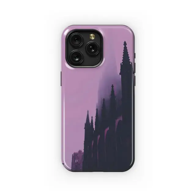 Lavender Gothic Cityscape
 Phone Case iPhone Samsung Cover Pixel 5478