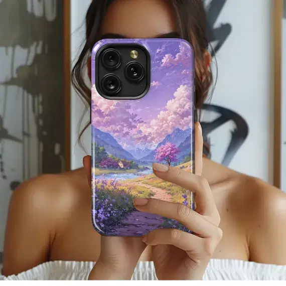 Lavender Valley Dream
 Phone Case iPhone Samsung Cover Pixel 4080 - Image 1