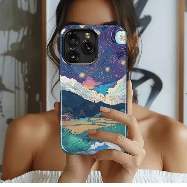 Layered Heart Design Phone Case iPhone Samsung Cover Pixel 4236 - Image 1