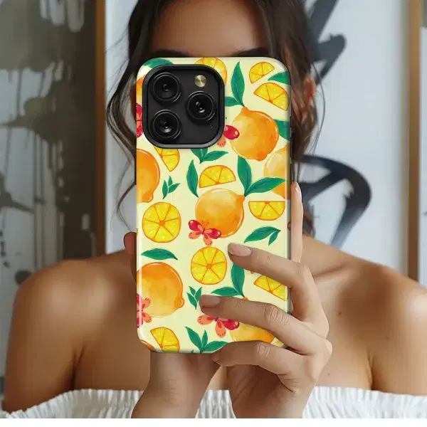 Leafy Branches With Red Birds Phone Case iPhone Samsung Cover Pixel 5280 - Image 1