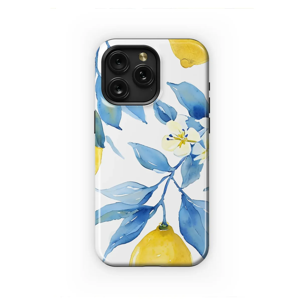Lemon Grove in Cerulean Hues Phone Case iPhone Samsung Cover Pixel 6598 - Image 1