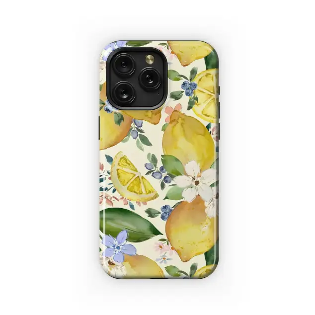 Lemons & Blossoms
 Phone Case iPhone Samsung Cover Pixel 5908
