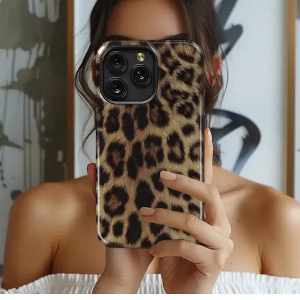 Leopard Print Fur Pattern Phone Case iPhone Samsung Cover Pixel 5772 - Image 1