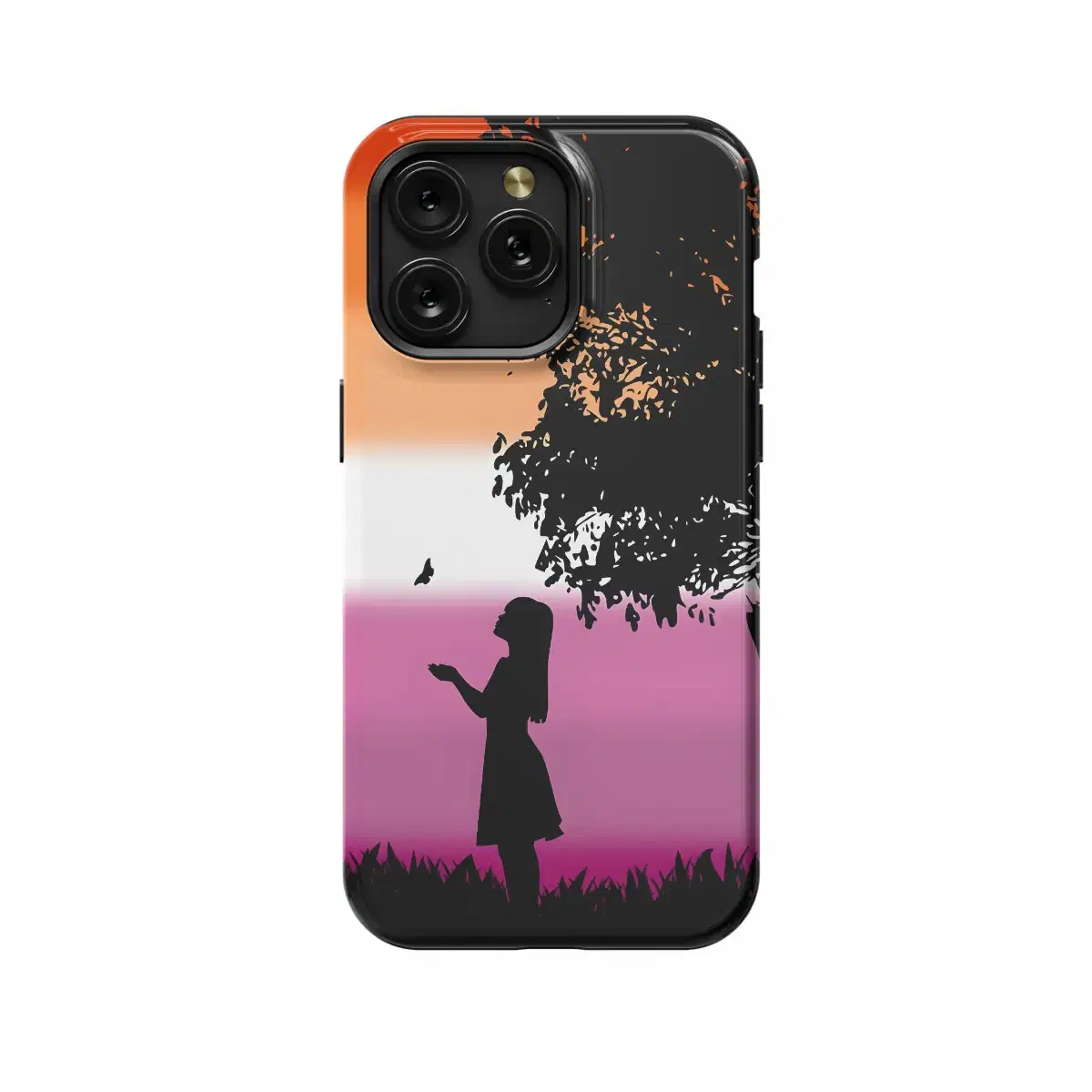 Lesbian Girl Butterfly Phone Case iPhone Samsung Pixel & More 196 - Image 1