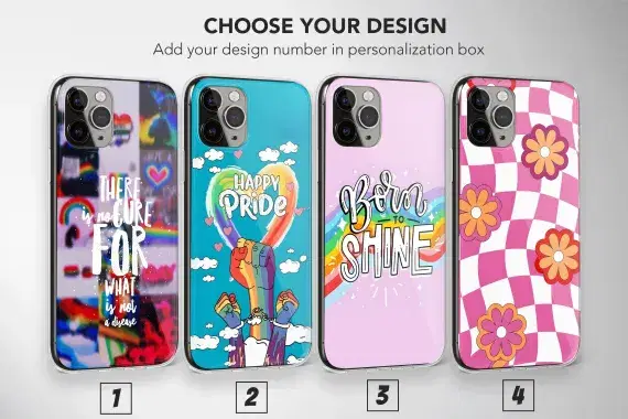 Lesbian Phone Case, Subtle Lesbian Pride, Groovy Phone Case, Bi Lesbian iPhone Case - Image 1