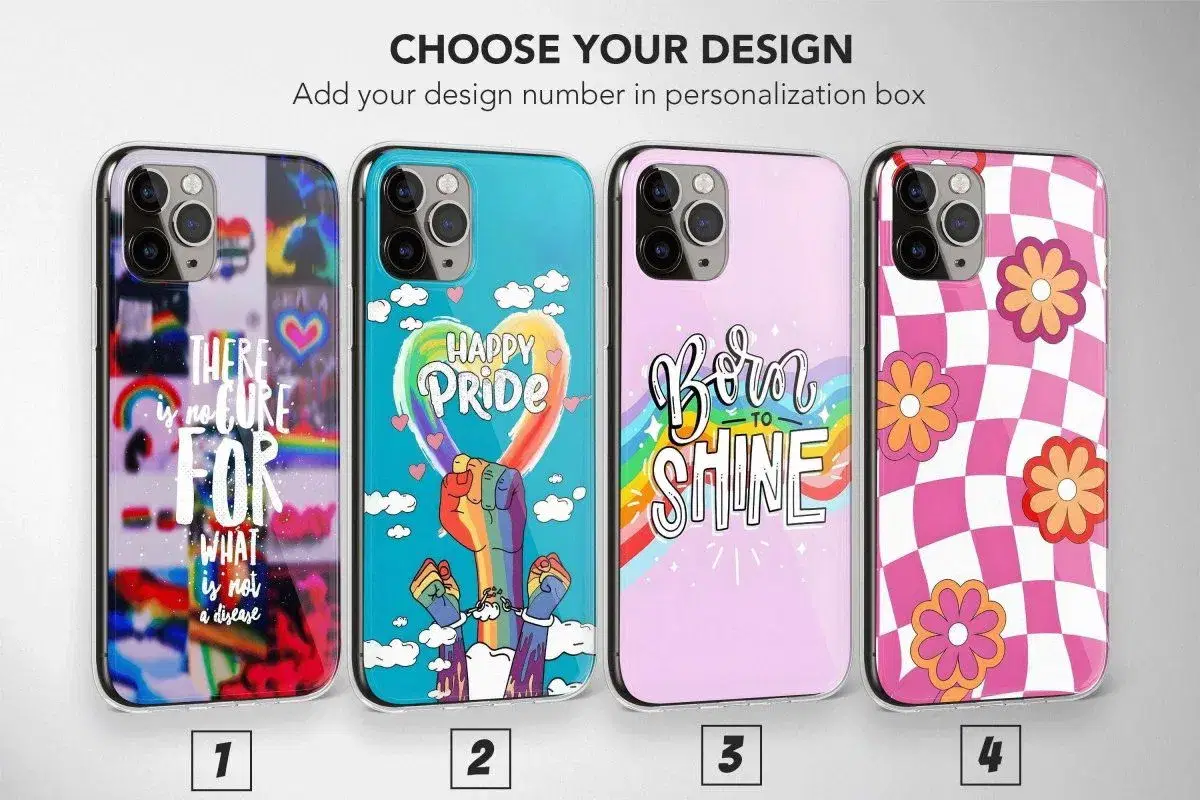 Lesbian Phone Case, Subtle Lesbian Pride, Groovy Phone Case - Image 1