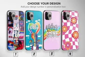 Lesbian Phone Case, Subtle Lesbian Pride, Groovy Phone Case - Image 1