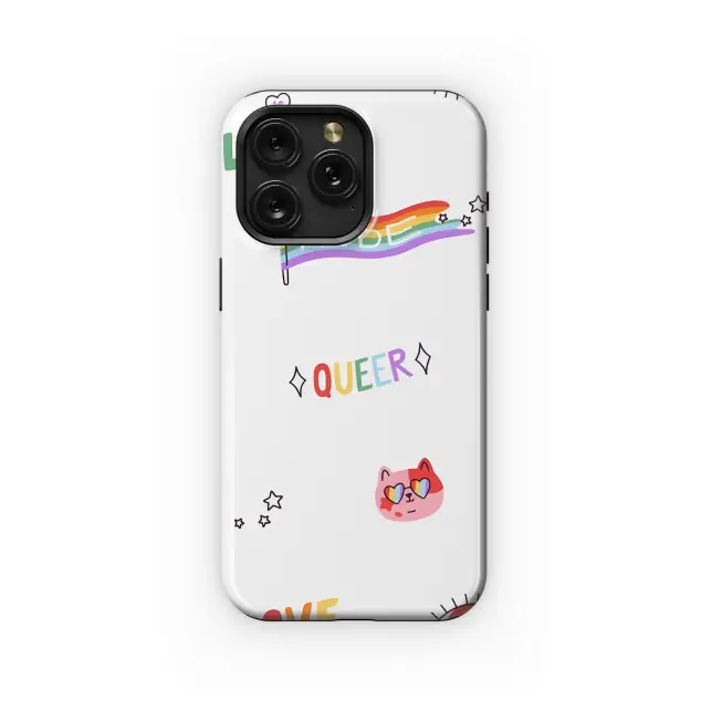 LGBT Pride Doodle Phone Case iPhone Samsung Cover Pixel 3864