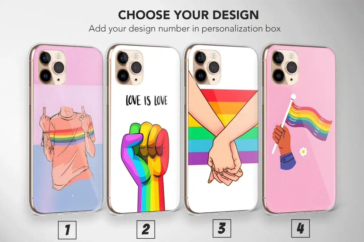 Lgbt Pride Phone Case Love is Love Cover - Image 1