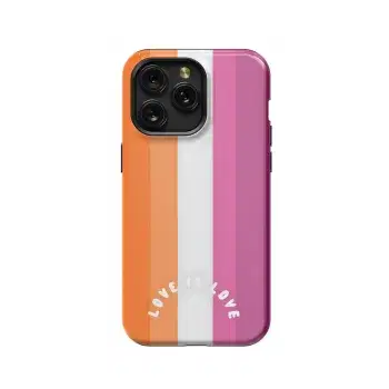 LGBTQ Pride Flag - Love Is Phone Case iPhone Samsung Pixel & More - Image 1