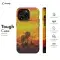 Lion with Small Lion Orange Sky Phone Case iPhone Samsung Pixel & More 282 - Image 5
