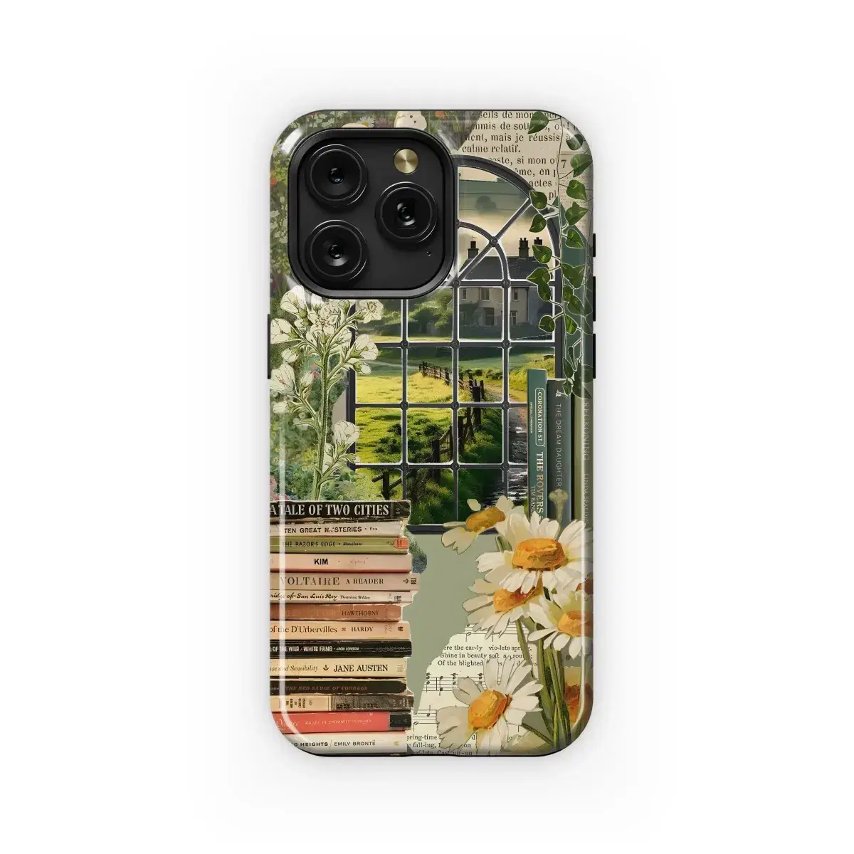 Literary Cottagecore Aesthetic Design Phone Case iPhone Samsung Cover Pixel 4976 - Image 1