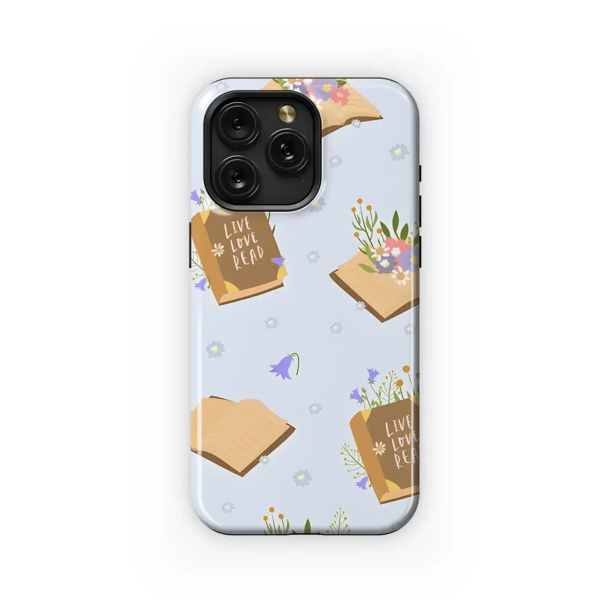 Live Love Read Flowers
 Phone Case iPhone Samsung Cover Pixel 5805 - Image 1
