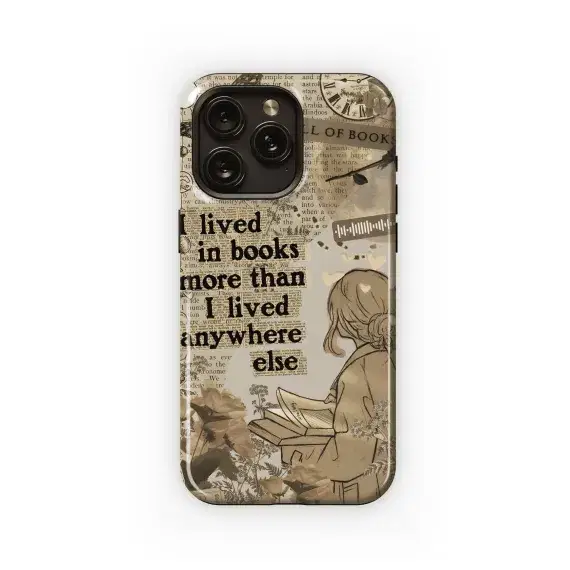 Lived in Books More Than Anywhere Else
 Phone Case iPhone Samsung Cover Pixel 4618 - Image 1