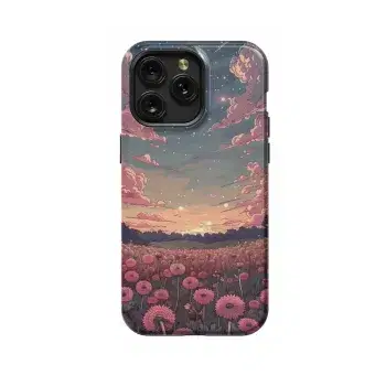 LoFi Flower Daisy Landscape Phone Case iPhone Samsung Cover Pixel 1652 - Image 1