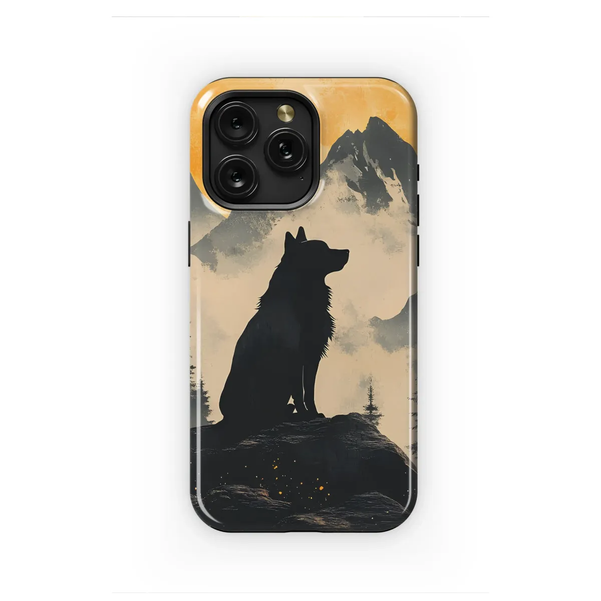 Lone Sentinel of the Amber Moon Phone Case iPhone Samsung Cover Pixel 6902 - Image 1