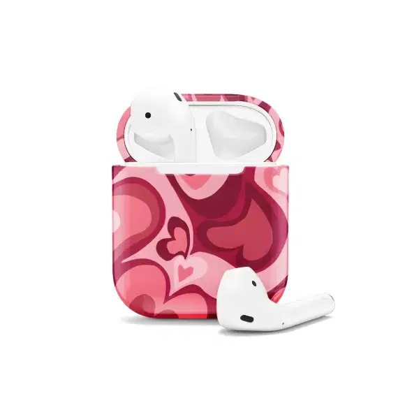 Love Core Wavy Hearts AirPods Case AirPods Pro AirPods Pro 2 AirPods 3 AirPods 2 Glossy 1631 - Image 1