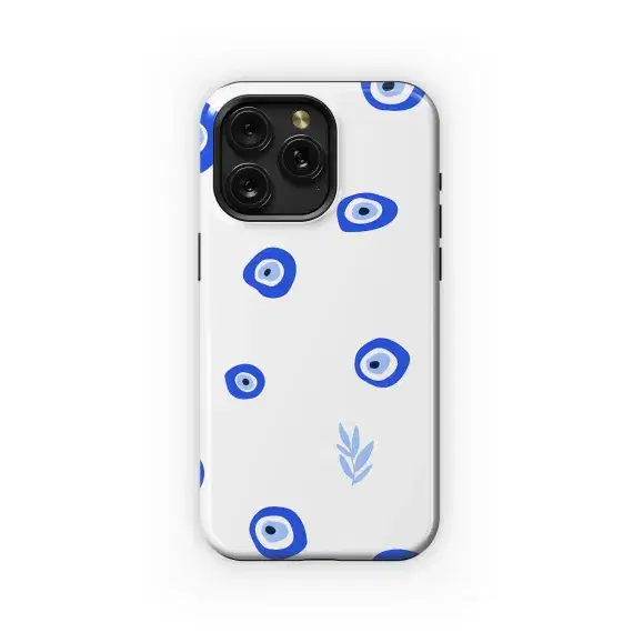 Lucky Evil Eye Botanical Pattern Phone Case iPhone Samsung Cover Pixel 5301 - Image 1
