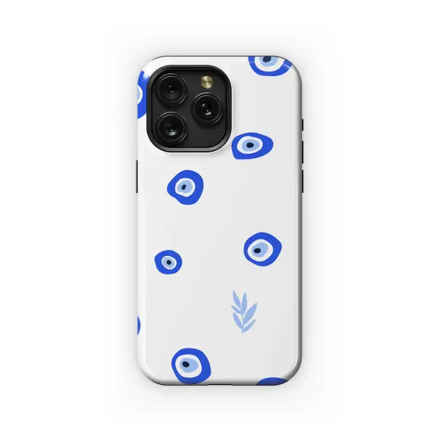 Lucky Evil Eye Botanical Pattern Phone Case iPhone Samsung Cover Pixel 5301