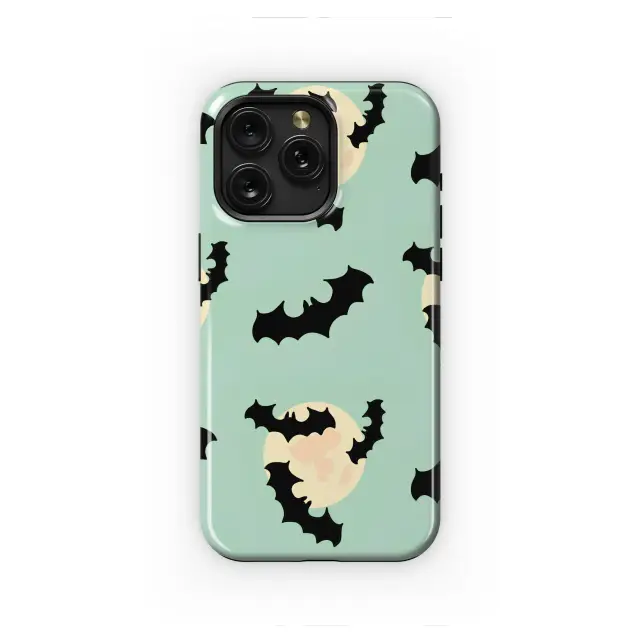 Lunar Shadows on a Mint Night Phone Case iPhone Samsung Cover Pixel 6682