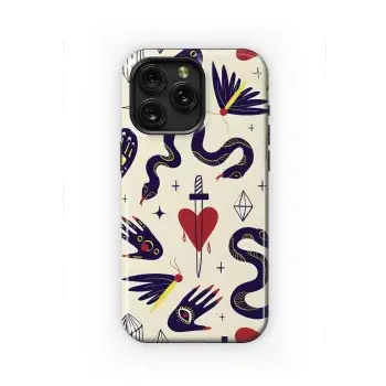 Magic Symbol Cartoon Phone Case iPhone Samsung Cover Pixel 2137 - Image 1