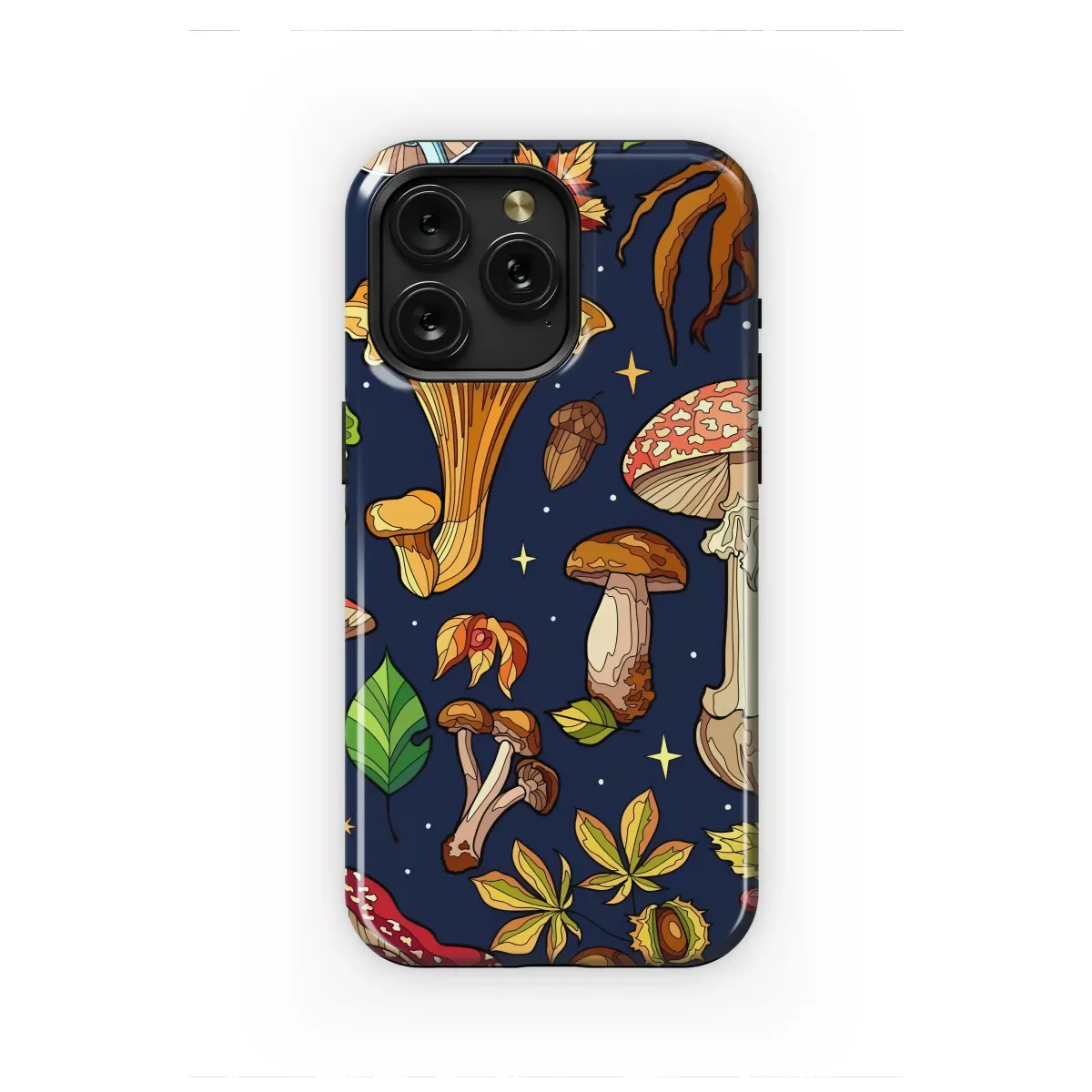 Magical Midnight Mushroom Garden Art Phone Case iPhone Samsung Cover Pixel 7393 - Image 1