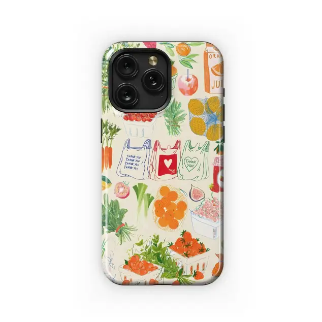 Market Fresh Goodness Phone Case iPhone Samsung Cover Pixel 5096