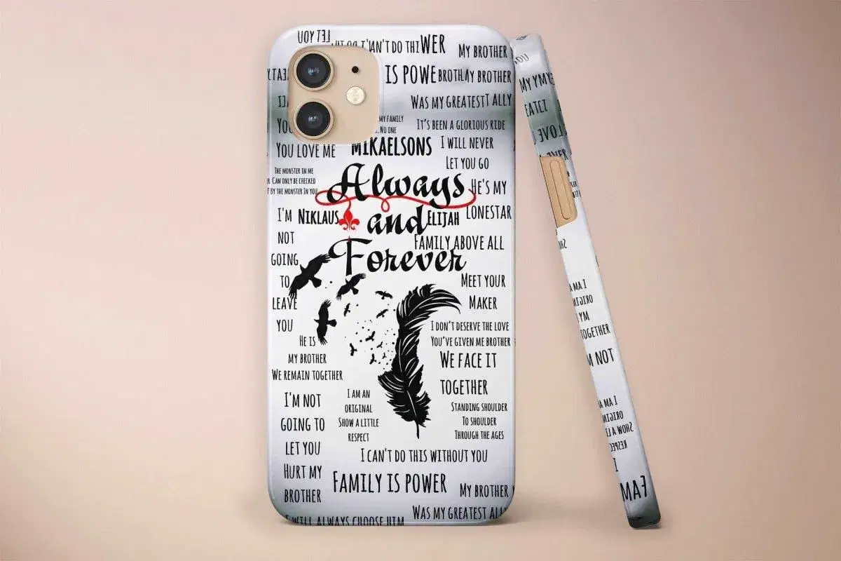 Meaningful Deep Quote Stefan, Damon, Salvatore, and Elena Phone Case 2 - Image 1