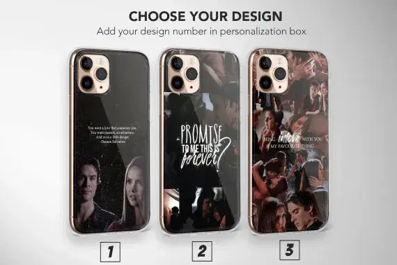 Meaningful Deep Quote Stefan, Damon, Salvatore, and Elena Phone Case Soft Cover - Image 1