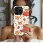 Medical Pattern, Pink and White Phone Case iPhone Samsung Cover Pixel 5186 - Image 1