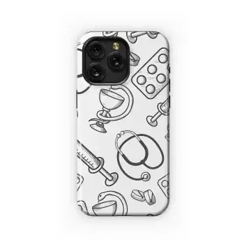 Medical Sketch Art Phone Case iPhone Samsung Cover Pixel 5184 - Image 1